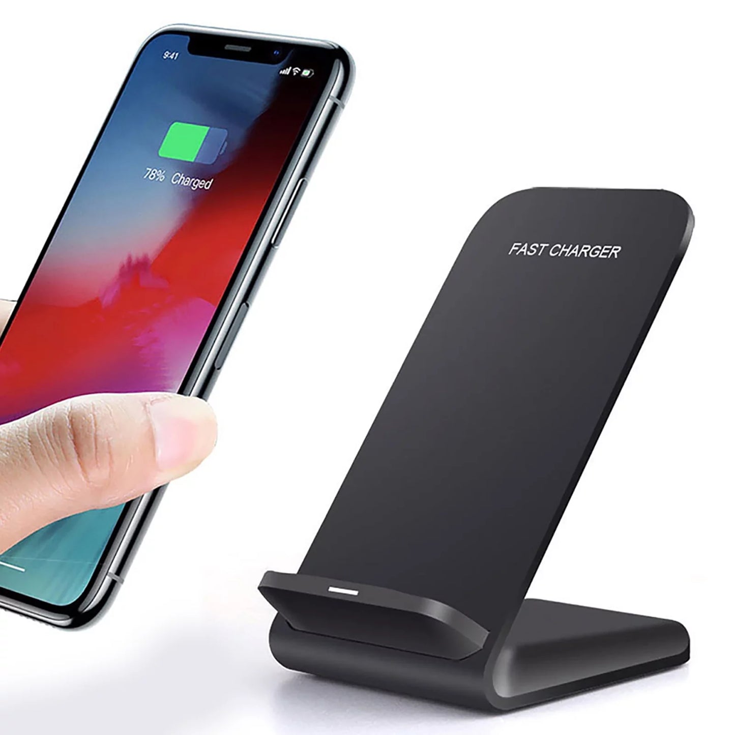 Fast Wireless Charger, 20W Max Fast Wireless Charging Stand for Iphone, Samsung