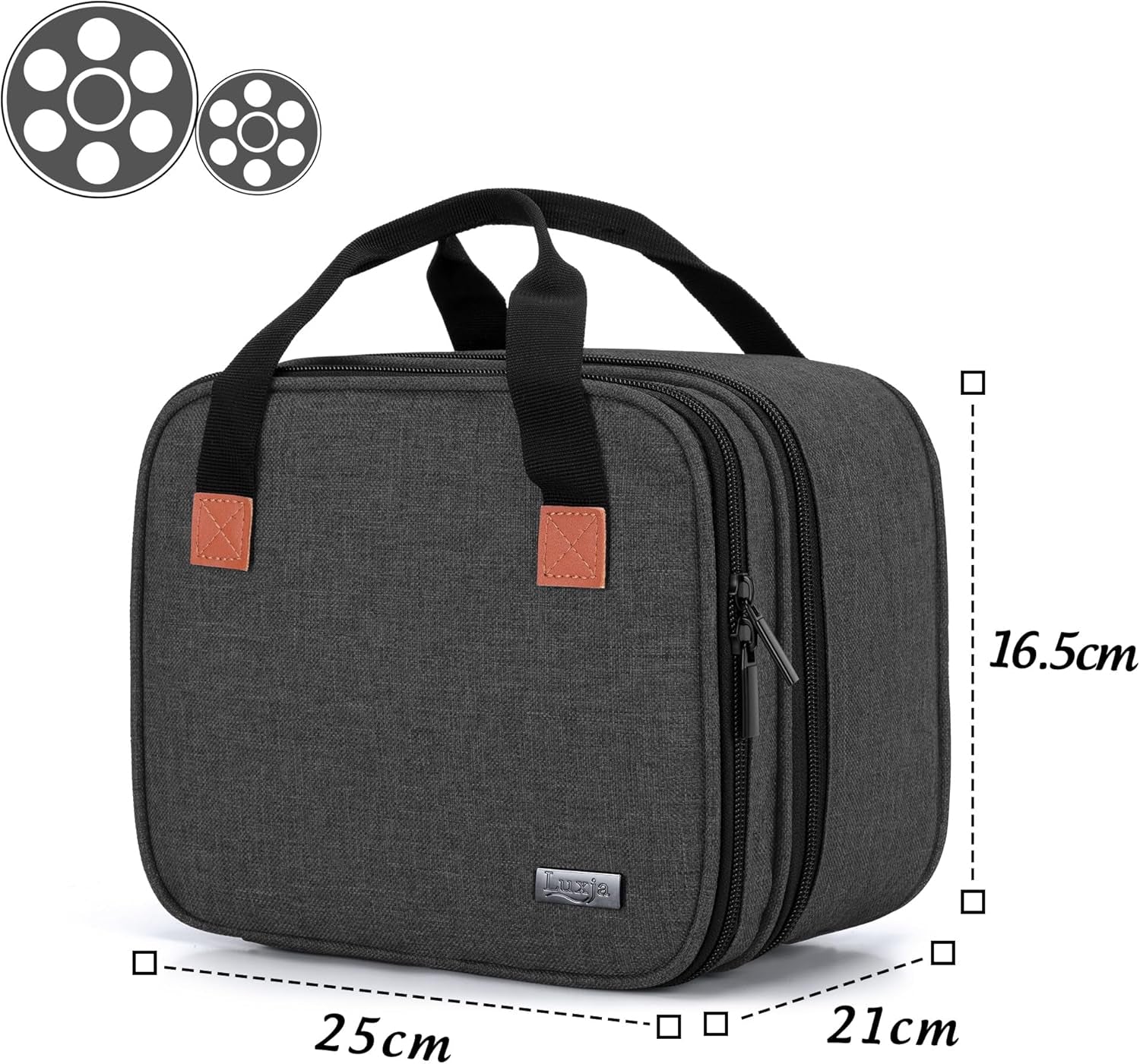 Carrying Bag Compatible with DR.J Mini Projector, Portable Case for Mini Projector and Accessories (Fits Most Major Mini Projectors), Black