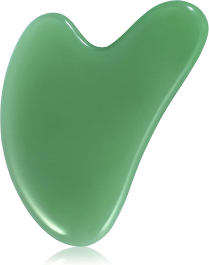 Gua Sha Facial Tools Guasha Tool Gua Sha Jade Stone Manual Massage Sticks for Jawline Sculpting and Puffiness Reducing for Face Body Tensions Reduce Festive Gifts